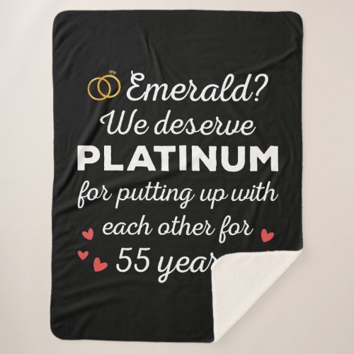 55th Wedding Anniversary I - Emerald Funny Couple