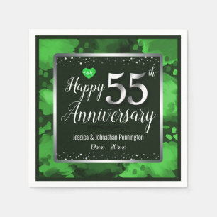 55th Wedding Anniversary Napkins
