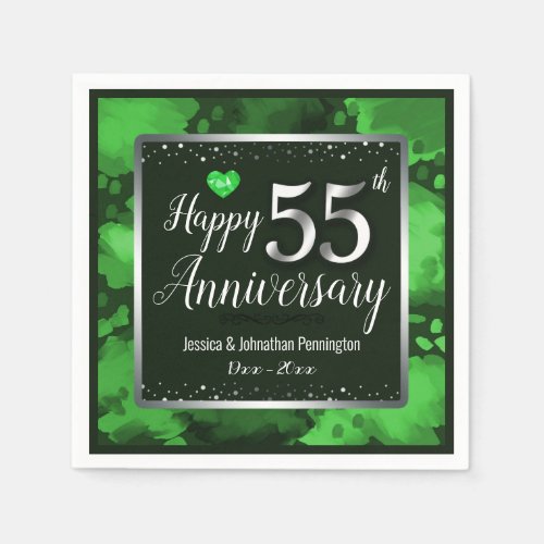 55th Wedding Anniversary Napkins