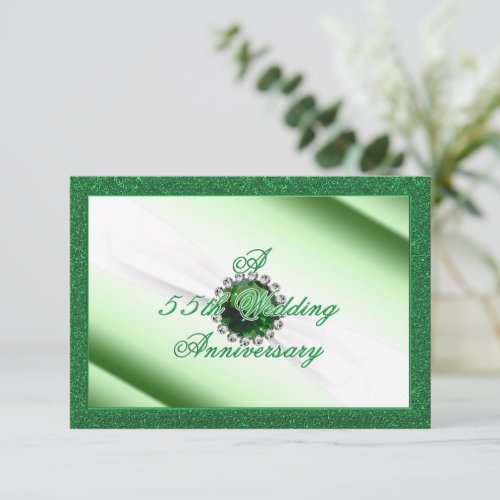 55th Wedding Anniversary RSVP Invitation