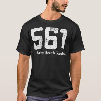 561 Area Code Palm Beach Gardens Florida T-Shirt