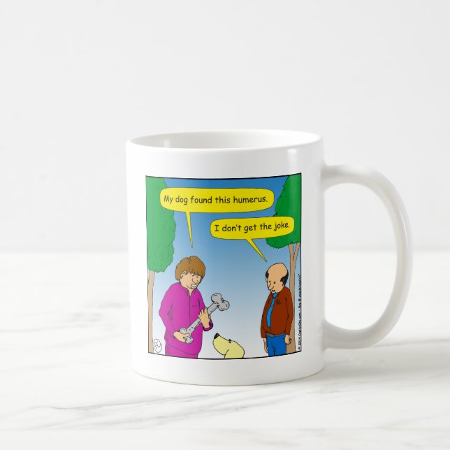 566 My dog found this humorous cartoon Coffee Mug (Right)