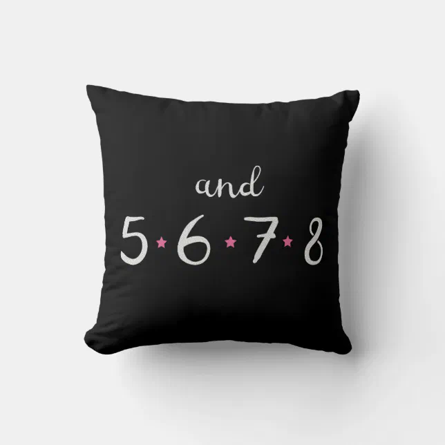 5678 Dance Pillow | Zazzle