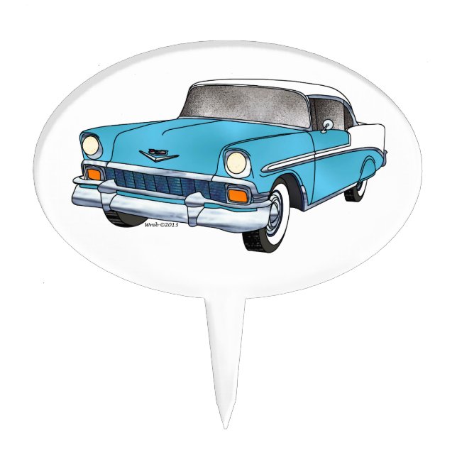 56 Chevrolet Belair Cake Topper (Front)