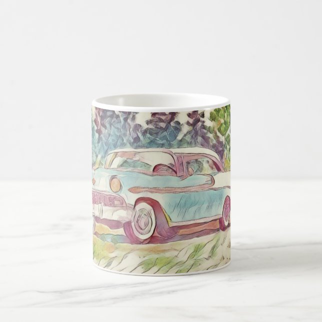 56 Chevy Bel Air Painting Coffee Mug (Center)