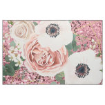 56" Inch Wide Cotton Fabric Geometric Garden Rose