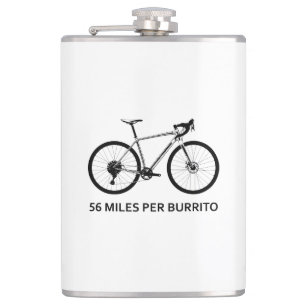 56 Miles Per Burrito Flask