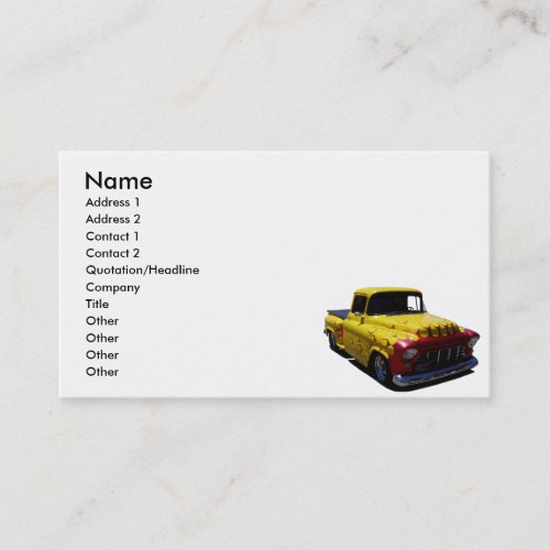 56  pickup business card template