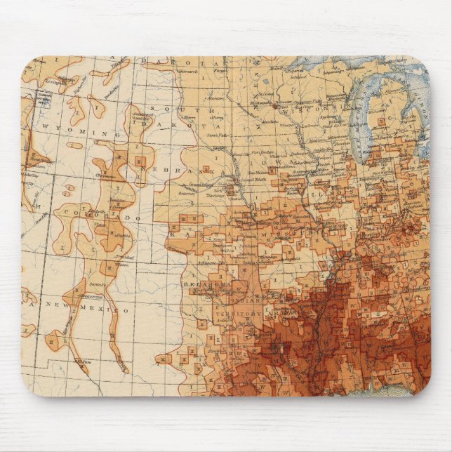 56 Proportion Negro population Mouse Pad (Front)