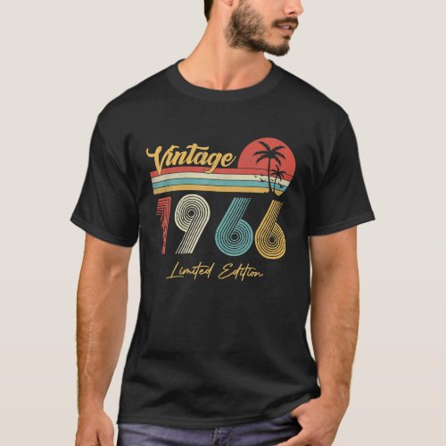56 Year Old Vintage 1966 Limited Edition 56th T_Shirt