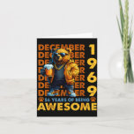 56th Birthday Bear Legends December 1969 56 Years  Card