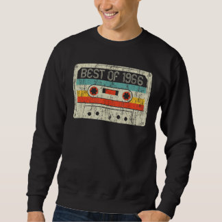 56th Birthday Best Of 1966 Cassette Tape 56 Years Sweatshirt