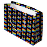 [ Thumbnail: 56th Birthday: Fun Rainbow Event Number 56 Pattern Gift Bag ]