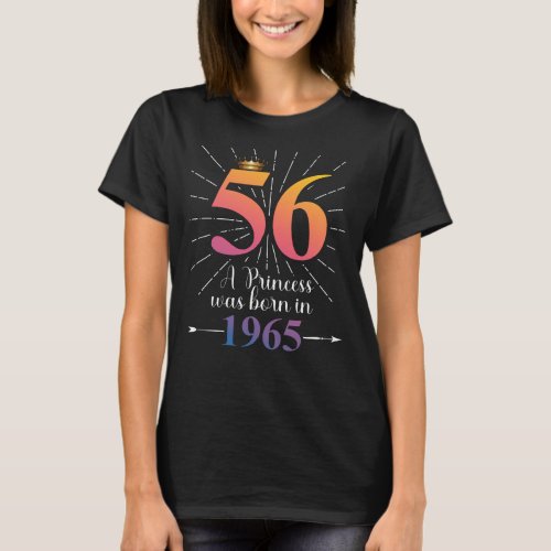 56th Birthday Gift 56 Years T_Shirt