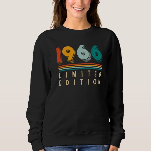 56th  Birthday  Vintage 1966 Sweatshirt (Front)