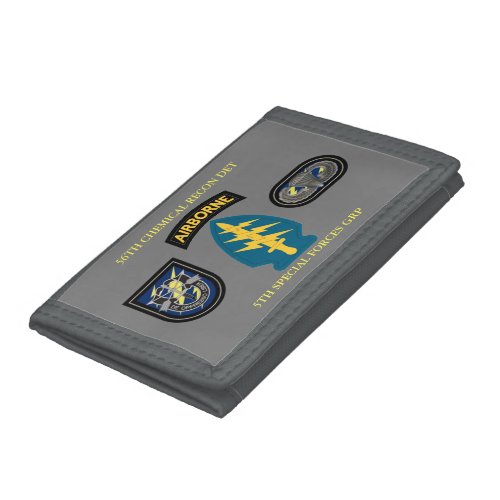 56TH CHEMICAL RECON DET 5TH SPECIAL FORCES GROUP  TRIFOLD WALLET