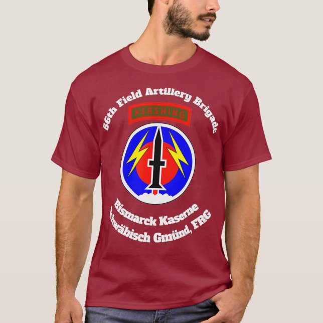 56th FA Bde Bismarck Kaserne Schwaebisch Gmuend T-Shirt (Front)