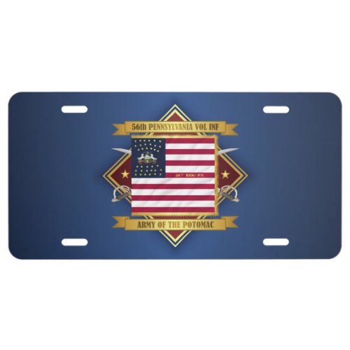 56th Pennsylvania VI License Plate
