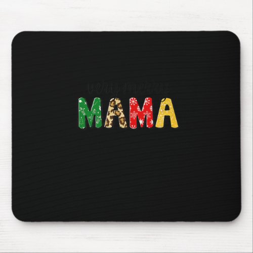 56yG Very Merry Mama Leopard Merry Xmas Christmas  Mouse Pad