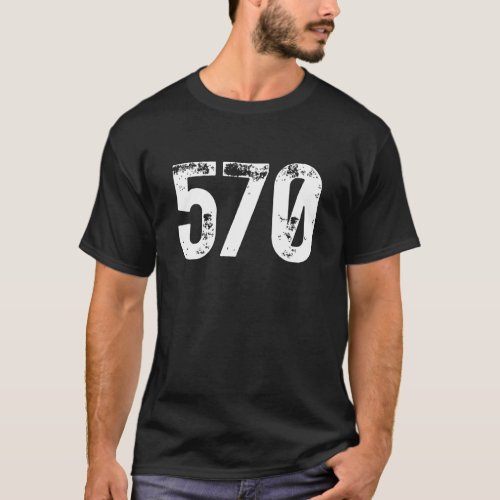 570 Area Code Scranton PA Mobile Telephone Area Co T_Shirt