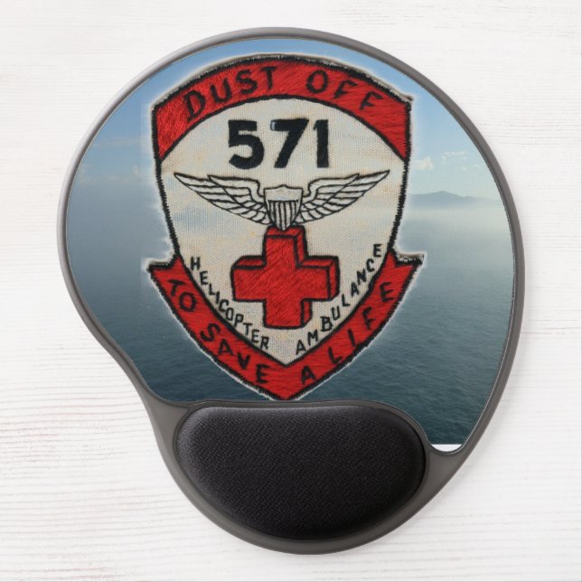 571st DUSTOFF ORIGINAL UNIT PATCH GEL MOUSEPAD (Front)