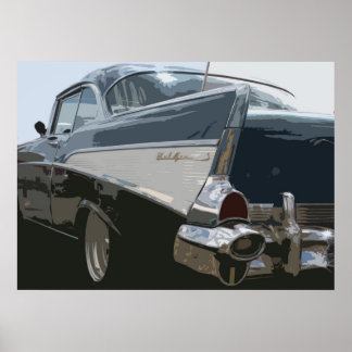 57 Chevy Bel Air Poster