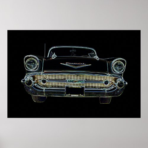 57 Chevy Bel Air Poster