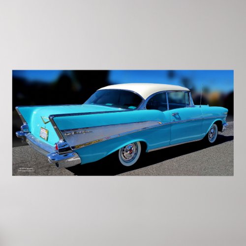 57 CHEVY BELAIR POSTER