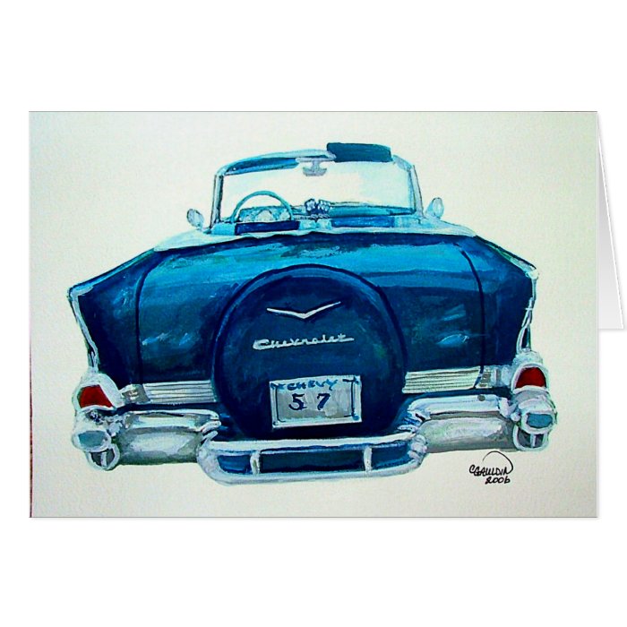 57 Chevy Belaire Greeting Card