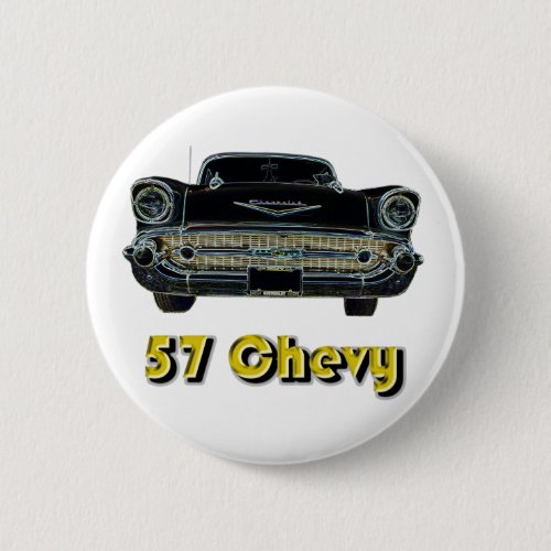 57 Chevy Button