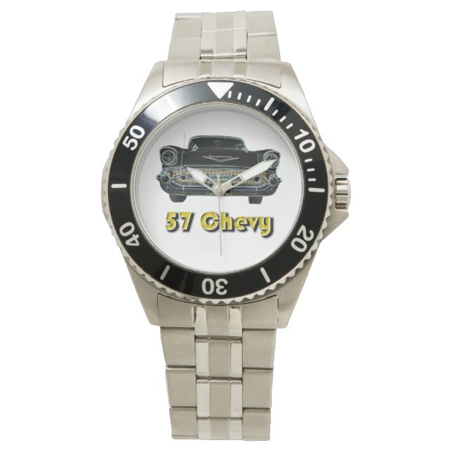 57 Chevy Classic Stainless Steel Watch (Front)