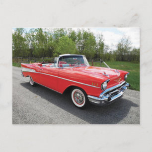 57' Chevy Convertible Postcard