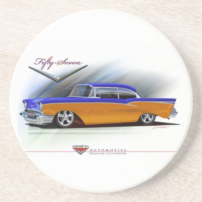 57-chevy drink coaster (Front)
