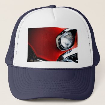 57 Chevy Trucker Hat by buyfranklinsart at Zazzle