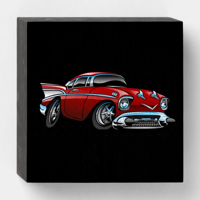 57 Chevy Wooden Box Sign (Front Horizontal)