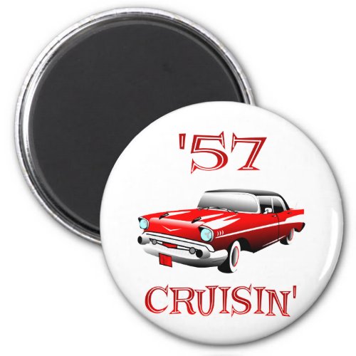 57 Crusin Car Magnet