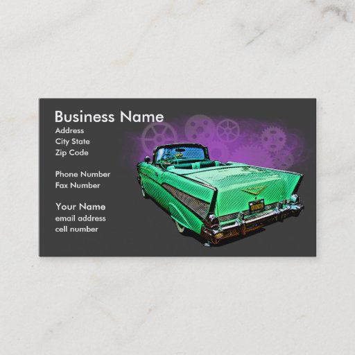 Customizable '57 Gears Business Cards