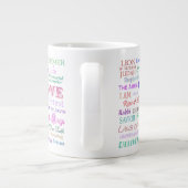 57 Names of JESUS JUMBO Coffee Mug - Multicolored (Back)