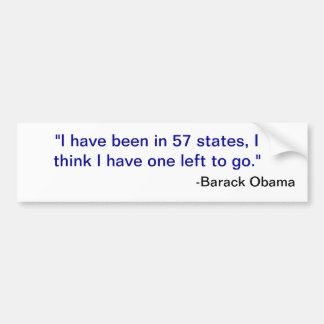 57 states bumper sticker
