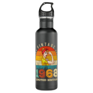 57 Year Old Bday 1968 Vintage 57th Birthday Women Stainless Steel Water Bottle