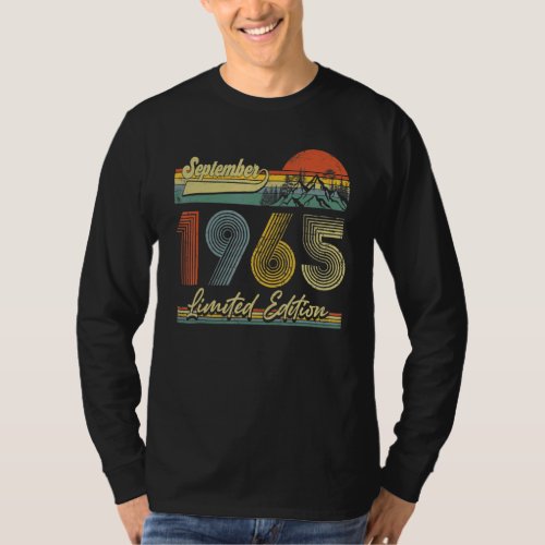 57 Year Old  Vintage Since September 1965 57th Bir T_Shirt
