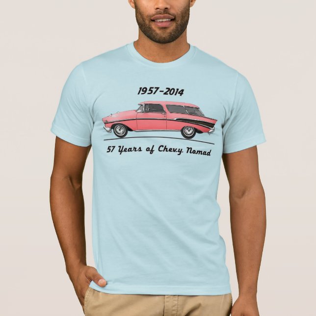 57 Years of Chevy Nomad T-Shirt (Front)
