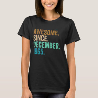 57 Years Old 57th Birthday Awesome Since December T-Shirt