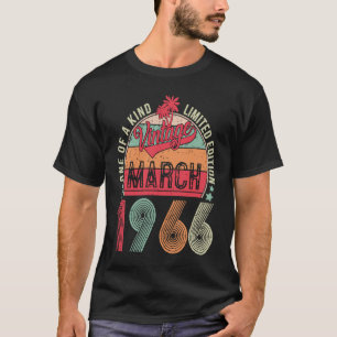 57 Years Old 57th Birthday  Vintage Retro March 19 T-Shirt