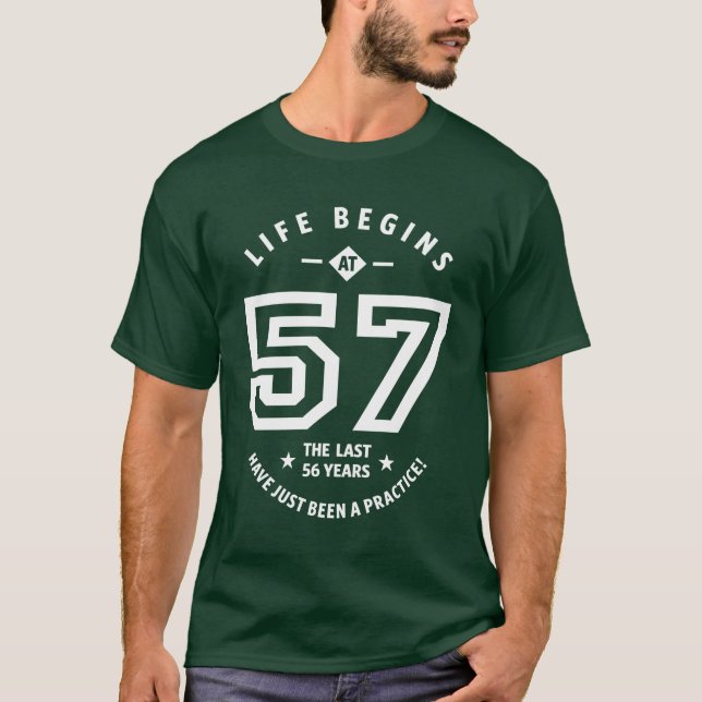 57 Years Old Gift | 57th Birthday Gift Ideas T-Shirt (Front)
