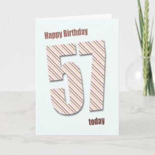 57th birthday card