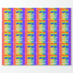 [ Thumbnail: 57th Birthday: Colorful, Fun Rainbow Pattern # 57 Wrapping Paper ]