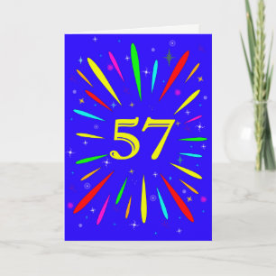 57th Birthday Explosion Card