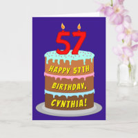happy 57 birthday cake