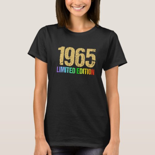 57th Birthday Ladies Mens 57 Years 1965    1 T_Shirt
